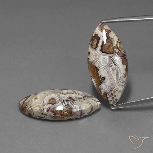 24.92ctw Natural Multicolorido Jaspe, Marquesa, Opaco
