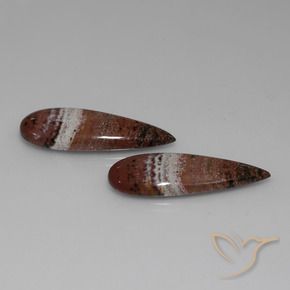 Pedras preciosas de Jaspe Multicolorido natural de 24.06 ct, Formato de pêra, Opaco