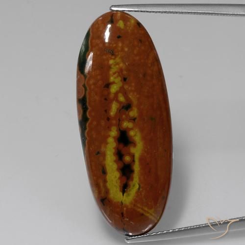 16.54ct Natural Multicolorido Jaspe, oval, Opaco