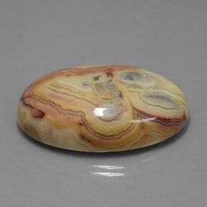 Jaspe multicolorido natural 58,43ct, corte oval, opaco