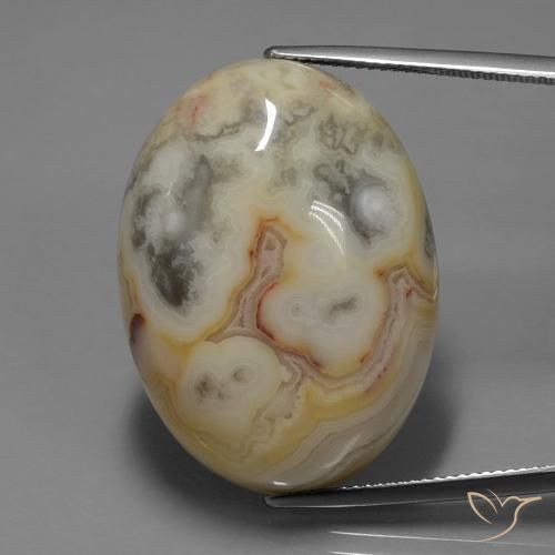 44.14ct Natural Multicolorido Jaspe, oval, Opaco