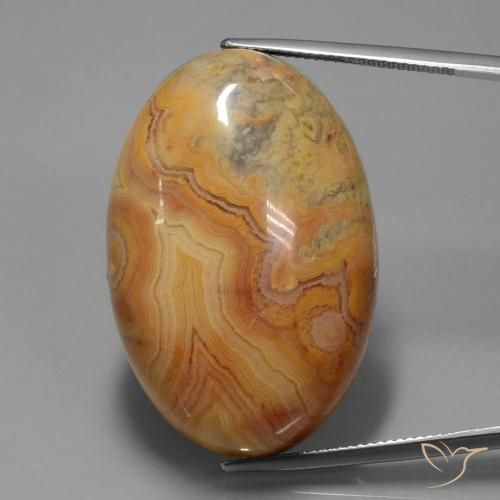 61.26ct Natural Laranja Profundo Jaspe, oval, Opaco