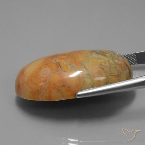 Jaspe Laranja Profundo Natural 61.26ct, oval, Opaco