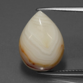 Jaspe multicolorido natural 9,05ct, formato de pêra, opaco