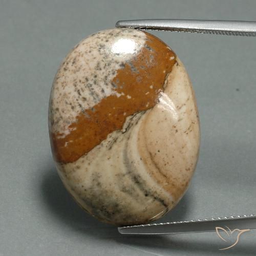 22.11ct Natural Multicolorido Jaspe, oval, Opaco