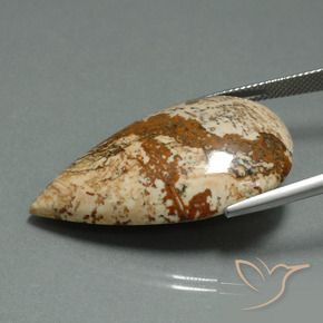Jaspe Multicolorido Natural 33.42ct, Formato de pêra, Opaco