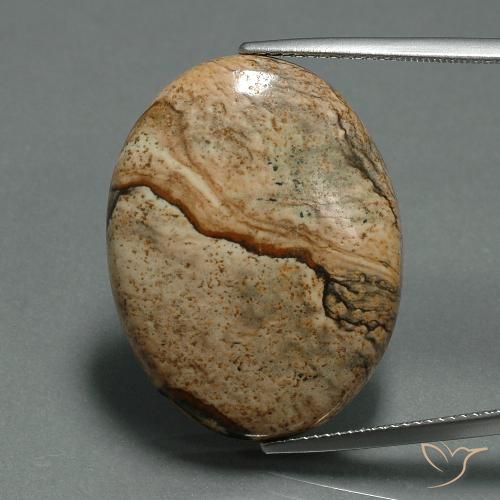 30.17ct Natural Multicolorido Jaspe, oval, Opaco