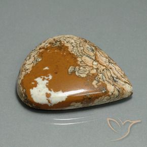 Jaspe Multicolorido Natural 50.96ct, Formato de pêra, Opaco