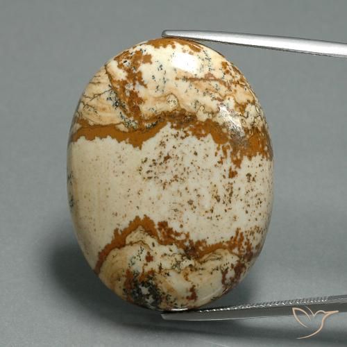 43.57ct Natural Multicolorido Jaspe, oval, Opaco