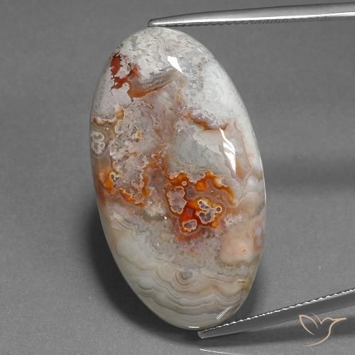 32.76ct Natural Multicolorido Jaspe, oval, Opaco
