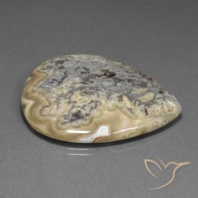 Jaspe Multicolorido Natural 62.40ct, Formato de pêra, Opaco