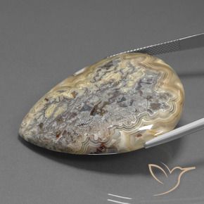 Jaspe Multicolorido Natural 62.40ct, Formato de pêra, Opaco