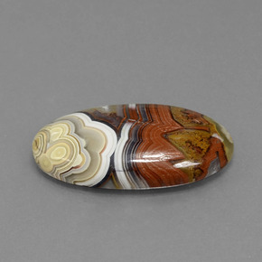 Jaspe Multicolorido Natural 13.94ct, Corte Oval, Opaco