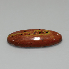 Jaspe multicolorido natural 17,43ct, corte oval, opaco