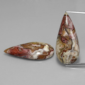 Pedras preciosas de Jaspe Multicolorido natural de  ct, Formato de pêra, Opaco