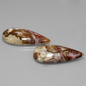 Pedras preciosas de Jaspe Multicolorido natural de  ct, Formato de pêra, Opaco