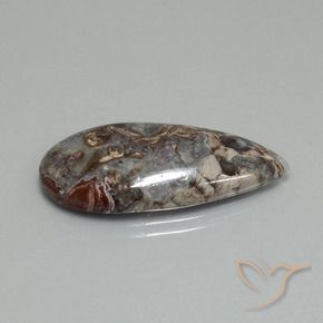 Jaspe Multicolorido Natural 15.05ct, Formato de pêra, Opaco