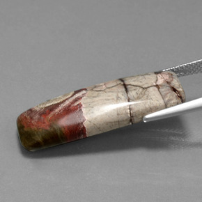 Jaspe multicolorido natural 12,07ct, baguete, opaco