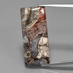 Jaspe Multicolorido Natural 12.20ct, baguete, Opaco