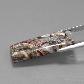 Jaspe Multicolorido Natural 12.20ct, baguete, Opaco