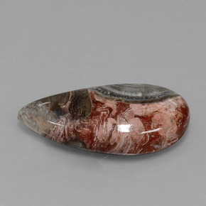 Jaspe multicolorido natural 9,34ct, forma extravagante, opaco