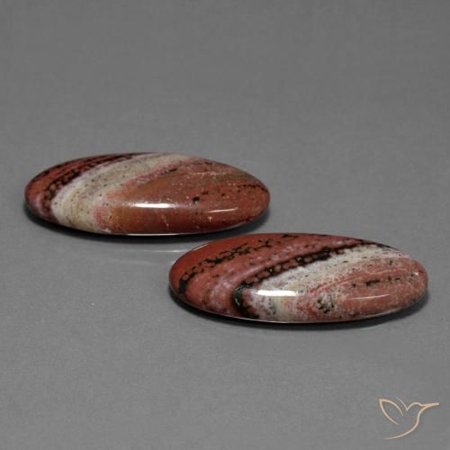 Pedras preciosas de Jaspe Multicolorido natural de 33.50 ct, oval, Opaco