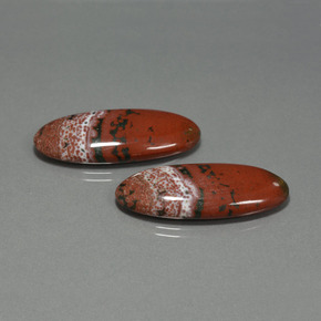 Pedras preciosas de Jaspe Multicolorido natural de 33.98 ct, Corte Oval, Opaco