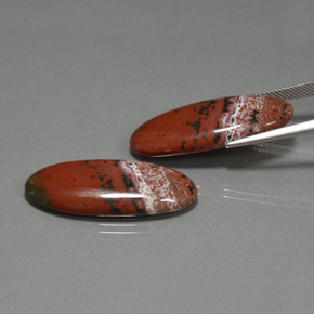 Pedras preciosas de Jaspe Multicolorido natural de 33.98 ct, Corte Oval, Opaco