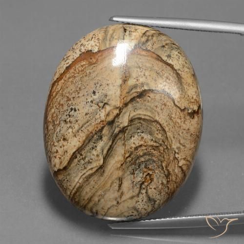 45.92ct Natural Multicolorido Jaspe, oval, Opaco