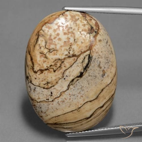 35.84ct Natural Multicolorido Jaspe, oval, Opaco