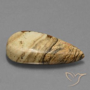 Jaspe Multicolorido Natural 26.95ct, Formato de pêra, Opaco