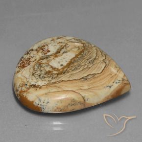 Jaspe Multicolorido Natural 39.82ct, Formato de pêra, Opaco