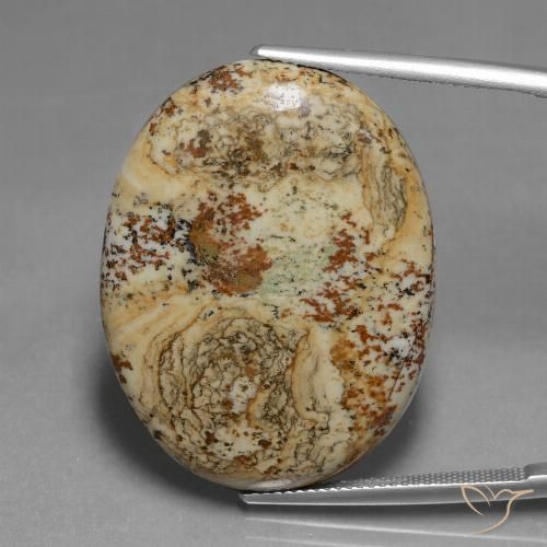 37.65ct Natural Multicolorido Jaspe, oval, Opaco, Photo A