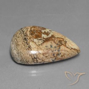 Jaspe Multicolorido Natural 26.55ct, Formato de pêra, Opaco