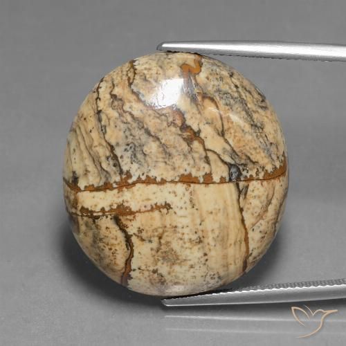 37.82ct Natural Multicolorido Jaspe, oval, Opaco