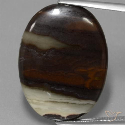 29.70ct Natural Multicolorido Jaspe, oval, Opaco