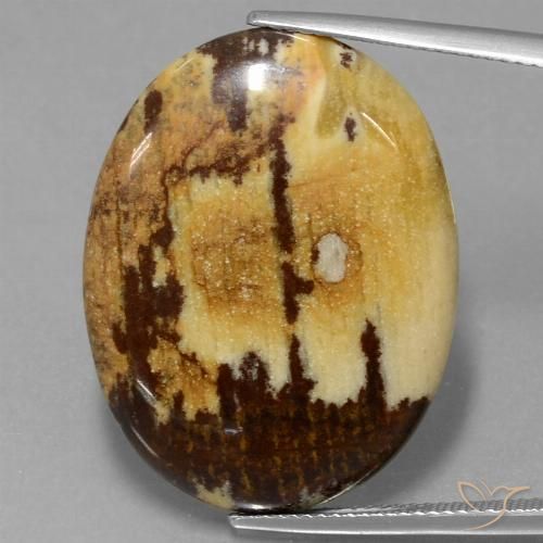 28.65ct Natural Multicolorido Jaspe, oval, Opaco