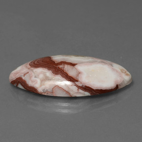 Jaspe multicolorido natural 10,95ct, marquise, opaco