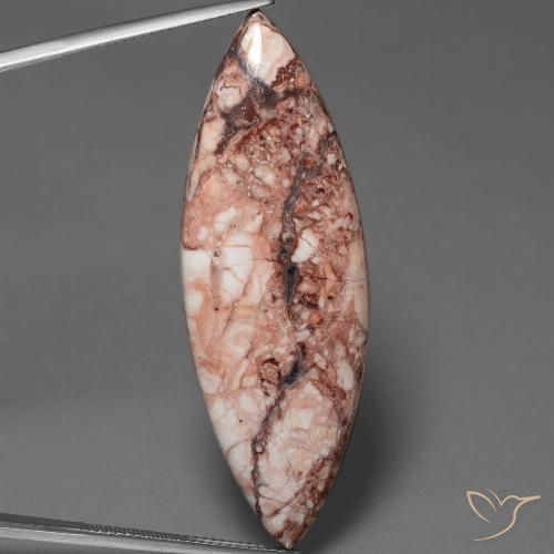 38.36ct Natural Multicolorido Jaspe, Marquesa, Opaco