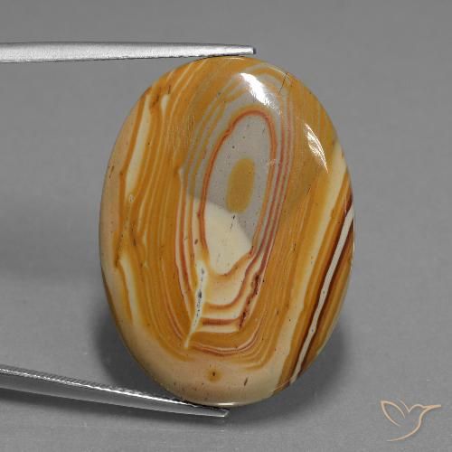 23.88ct Natural Multicolorido Jaspe, oval, Opaco, Photo A