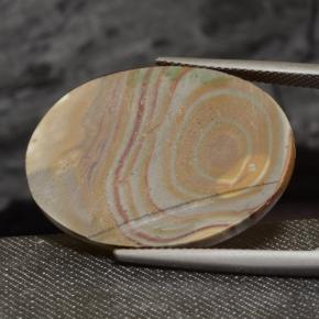 Jaspe Multicolorido Natural 23.47ct, Corte Oval, Opaco