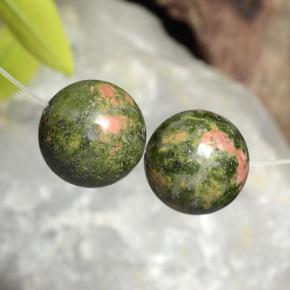 Pedras preciosas de jaspe multicolorido natural de 33,98 ct, esfera / bola, opaco