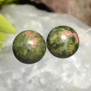 Pedras preciosas de jaspe multicolorido natural de 33,98 ct, esfera / bola, opaco