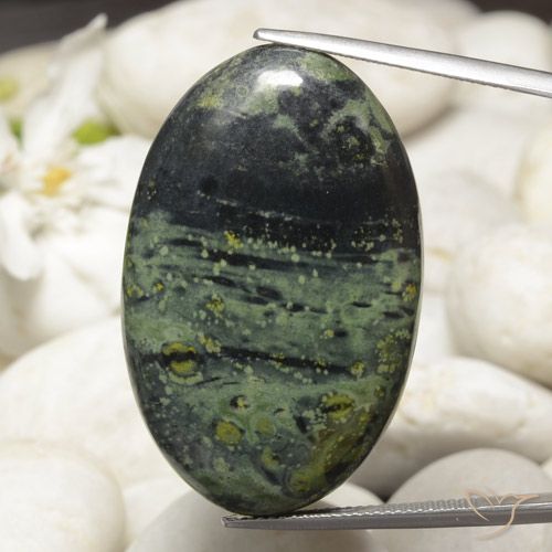 48.91ct Natural Multicolorido Jaspe, oval, Opaco, Photo A