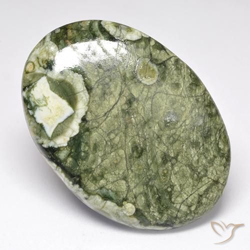 Jaspe Multicolorido Natural 33.87ct, oval, Opaco