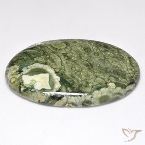 Jaspe Multicolorido Natural 33.87ct, oval, Opaco