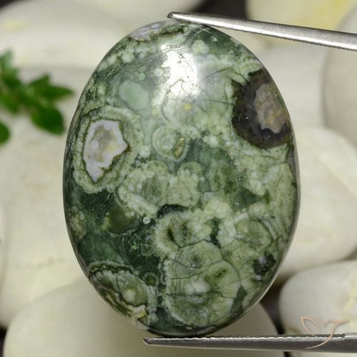 24.95ct Natural Multicolorido Jaspe, oval, Opaco