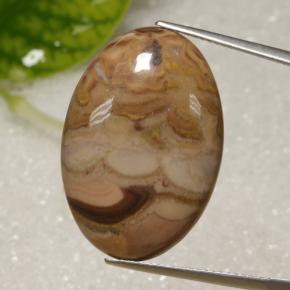 Jaspe multicolorido natural 17,61ct, corte oval, opaco