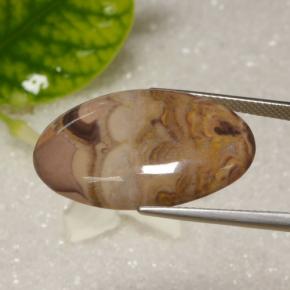 Jaspe multicolorido natural 17,61ct, corte oval, opaco