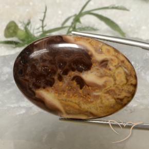 Jaspe Multicolorido Natural 36.78ct, oval, Opaco